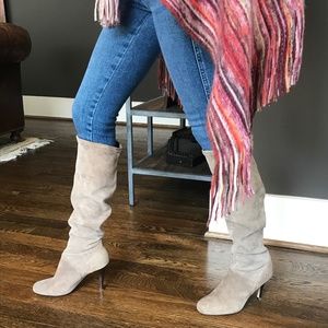 COLE HAAN KNEE-HIGH SUEDE BOOTS